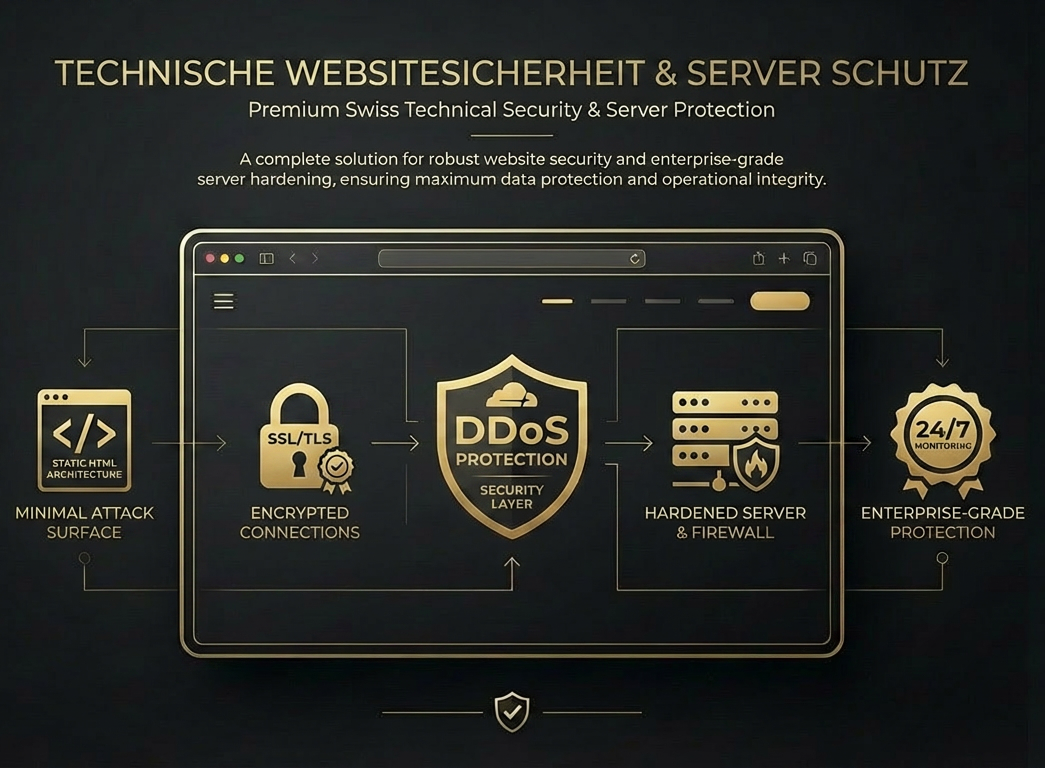 Sicherheitskonzept von ero-page.ch – Schematische Darstellung